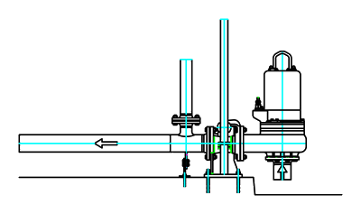 潜水排污泵的管道固定式